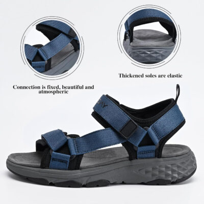 Queday Womens Mens Sport Sandals Outdoor Hiking Sandals with Arch Support Comfortable Athletic Beach Sandals for Travel Walking Trekking Camping