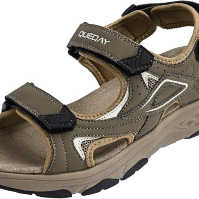 Queday Womens Mens Sport Sandals Outdoor Hiking Sandals with Arch Support Comfortable Athletic Beach Sandals for Travel Walking Trekking Camping