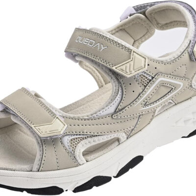 Queday Womens Mens Sport Sandals Outdoor Hiking Sandals with Arch Support Comfortable Athletic Beach Sandals for Travel Walking Trekking Camping