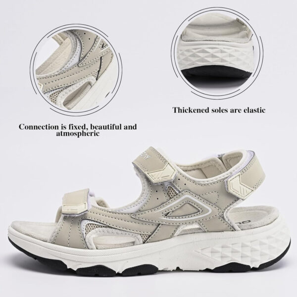 Queday Womens Mens Sport Sandals Outdoor Hiking Sandals with Arch Support Comfortable Athletic Beach Sandals for Travel Walking Trekking Camping