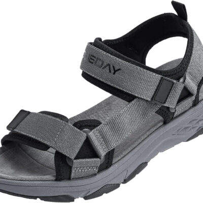 Queday Womens Mens Sport Sandals Outdoor Hiking Sandals with Arch Support Comfortable Athletic Beach Sandals for Travel Walking Trekking Camping