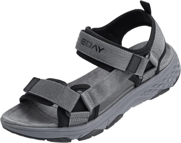Queday Womens Mens Sport Sandals Outdoor Hiking Sandals with Arch Support Comfortable Athletic Beach Sandals for Travel Walking Trekking Camping