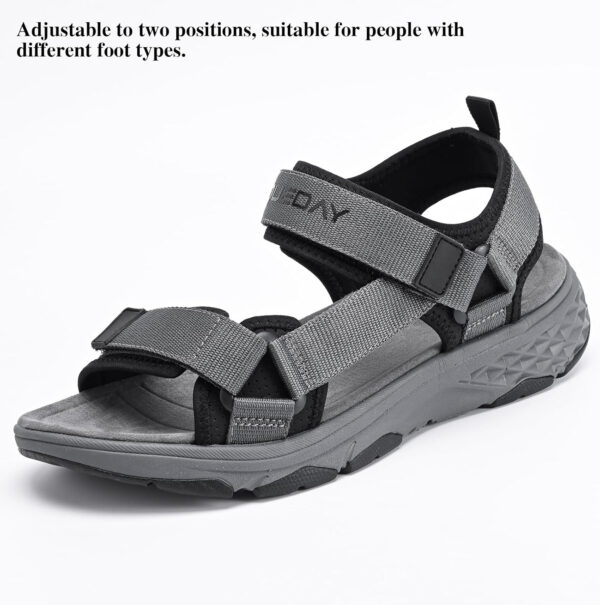 Queday Womens Mens Sport Sandals Outdoor Hiking Sandals with Arch Support Comfortable Athletic Beach Sandals for Travel Walking Trekking Camping