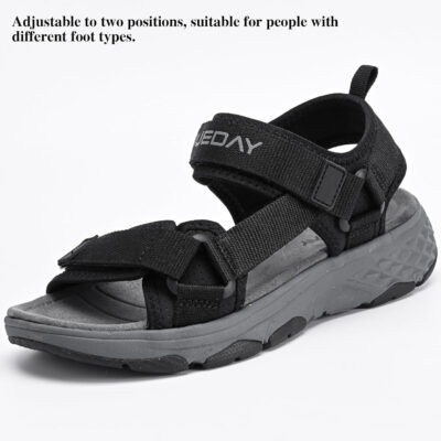 Queday Womens Mens Sport Sandals Outdoor Hiking Sandals with Arch Support Comfortable Athletic Beach Sandals for Travel Walking Trekking Camping