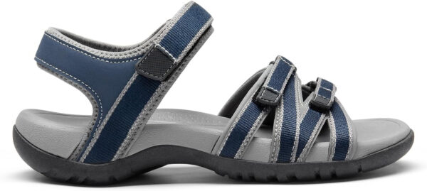 DREAM PAIRS Womens Comfortable Hiking Walking Sandal with Adjustable Hook and Loop Strap, Sports, Travel,Summer Beach Outdoor Light Weight Water Shoes