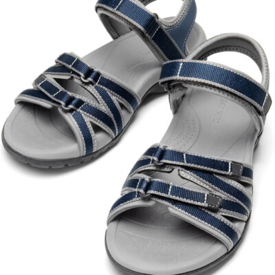 DREAM PAIRS Womens Comfortable Hiking Walking Sandal with Adjustable Hook and Loop Strap, Sports, Travel,Summer Beach Outdoor Light Weight Water Shoes