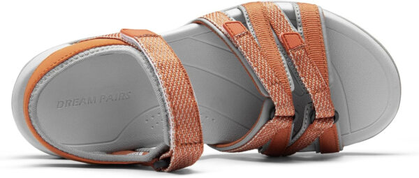 DREAM PAIRS Womens Comfortable Hiking Walking Sandal with Adjustable Hook and Loop Strap, Sports, Travel,Summer Beach Outdoor Light Weight Water Shoes