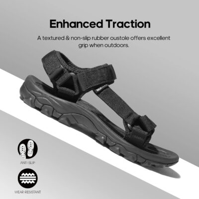 NORTIV 8 Men's Sandals Hiking Sports Lightweight Summer Water Arch Support River Open Toe Athletic Trail Outdoor Walking Sandals Longdo
