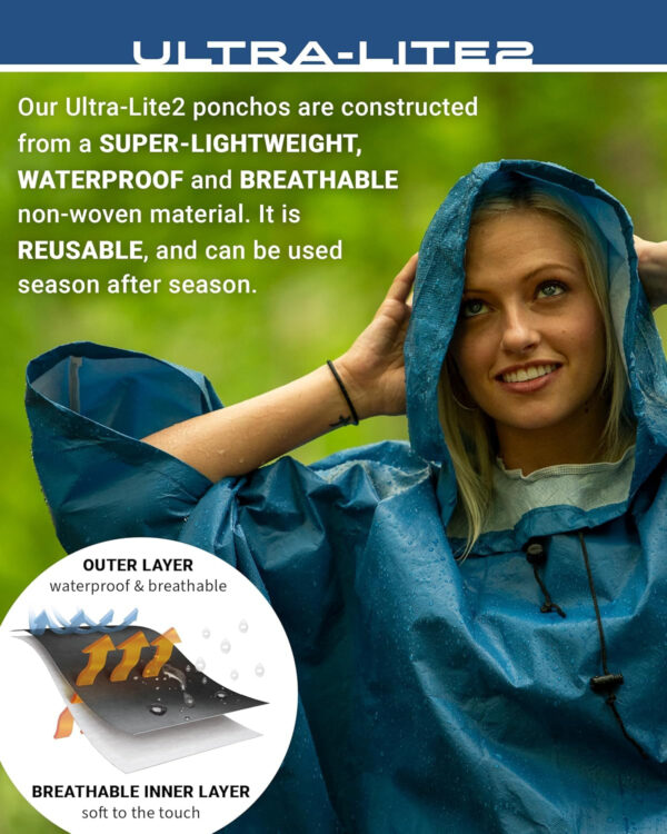 689b6608b71c2c8a8165f4081f9d20060356d143177d03863402e.jpg FROGG TOGGS Ultra-lite2 Waterproof, Breathable Rain Poncho, Adult and Youth Sizes