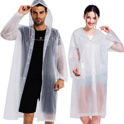 689b6648c3c4ce11c9f7b4f3d9ba03a032bb17e09baab14857384.jpg Rain Coats (2 Pack) - Reusable EVA Rain Ponchos for Adults Rain Jackets Raincoats for Men Women