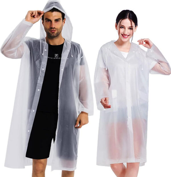 689b6648c3c4ce11c9f7b4f3d9ba03a032bb17e09baab14857384.jpg Rain Coats (2 Pack) - Reusable EVA Rain Ponchos for Adults Rain Jackets Raincoats for Men Women