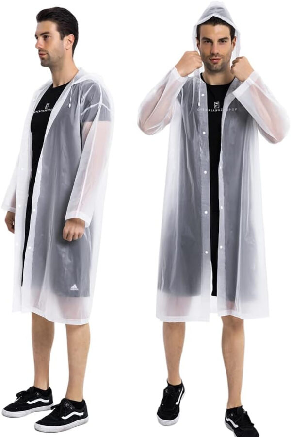 689b664a221ba96ee1162c13e06076c7c46d040db1306cd8b43e5.jpg Rain Coats (2 Pack) - Reusable EVA Rain Ponchos for Adults Rain Jackets Raincoats for Men Women