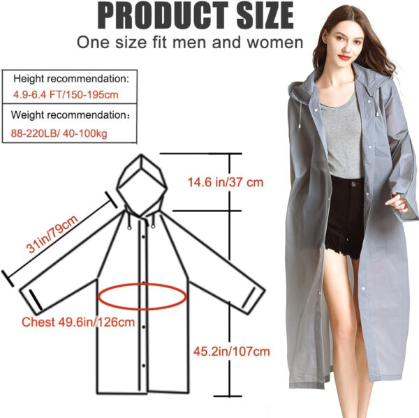 689b66534dfb921e6e263f578ccc2cf77b5f6d2fd7c63dc113b09.jpg Rain Coats (2 Pack) - Reusable EVA Rain Ponchos for Adults Rain Jackets Raincoats for Men Women