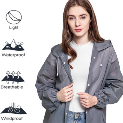 689b665791c0d8917050680c2091155ef5bd6887ac5b07c6c6d4d.jpg Rain Coats (2 Pack) - Reusable EVA Rain Ponchos for Adults Rain Jackets Raincoats for Men Women