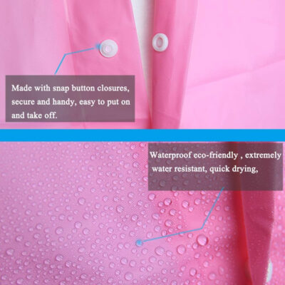 689b665da2bd99dcbd7661205ed2a370d0502338fb2b561156f4d.jpg Rain Coats (2 Pack) - Reusable EVA Rain Ponchos for Adults Rain Jackets Raincoats for Men Women