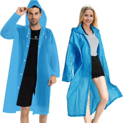 689b665eb40ed06d12d773881437e19bff6d09de14cae23b73b67.jpg Rain Coats (2 Pack) - Reusable EVA Rain Ponchos for Adults Rain Jackets Raincoats for Men Women