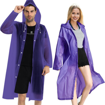 689b6664b1592f85a52f201b14d1f136e6fef80ea5019533dc7c4.jpg Rain Coats (2 Pack) - Reusable EVA Rain Ponchos for Adults Rain Jackets Raincoats for Men Women