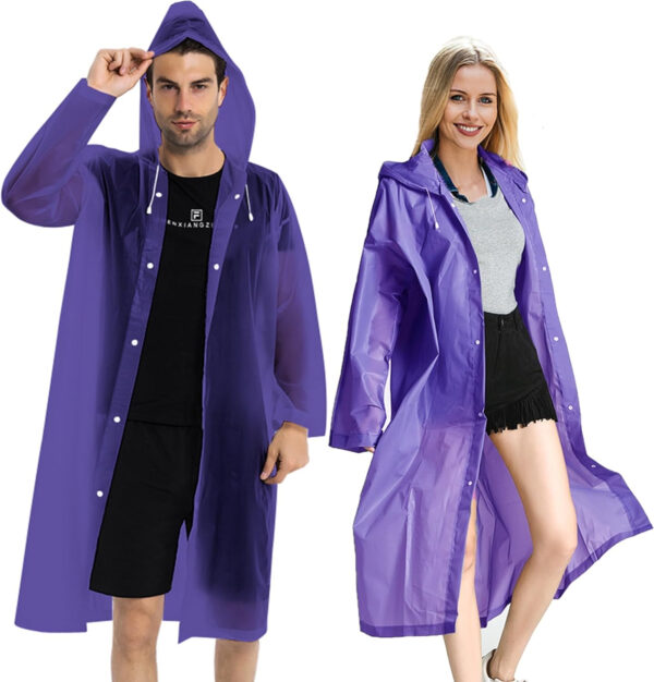 689b6664b1592f85a52f201b14d1f136e6fef80ea5019533dc7c4.jpg Rain Coats (2 Pack) - Reusable EVA Rain Ponchos for Adults Rain Jackets Raincoats for Men Women