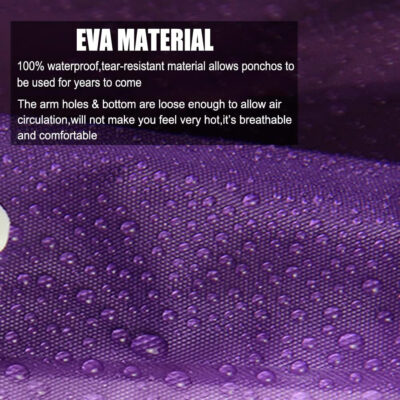 689b666792eef77bc96b7bd612cdb202db7b68390f86e662a218c.jpg Rain Coats (2 Pack) - Reusable EVA Rain Ponchos for Adults Rain Jackets Raincoats for Men Women
