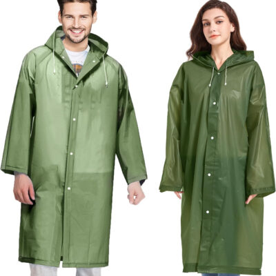 689b66724882a32f05d0c6a9c1d049957dbd1d5c1deeb8a189753.jpg Rain Coats (2 Pack) - Reusable EVA Rain Ponchos for Adults Rain Jackets Raincoats for Men Women