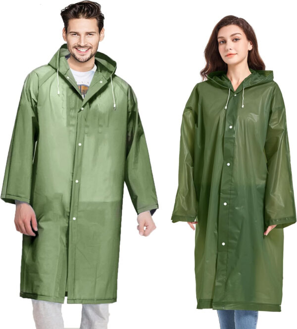 689b66724882a32f05d0c6a9c1d049957dbd1d5c1deeb8a189753.jpg Rain Coats (2 Pack) - Reusable EVA Rain Ponchos for Adults Rain Jackets Raincoats for Men Women