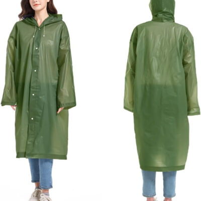 689b6673c769e5ba19a49a6d7e9353147217861e002fd771d7ee8.jpg Rain Coats (2 Pack) - Reusable EVA Rain Ponchos for Adults Rain Jackets Raincoats for Men Women