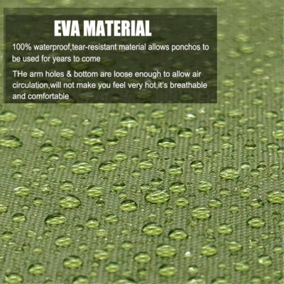 689b667796ed2e44b305fe37aa478a5abf773f13905484263f135.jpg Rain Coats (2 Pack) - Reusable EVA Rain Ponchos for Adults Rain Jackets Raincoats for Men Women