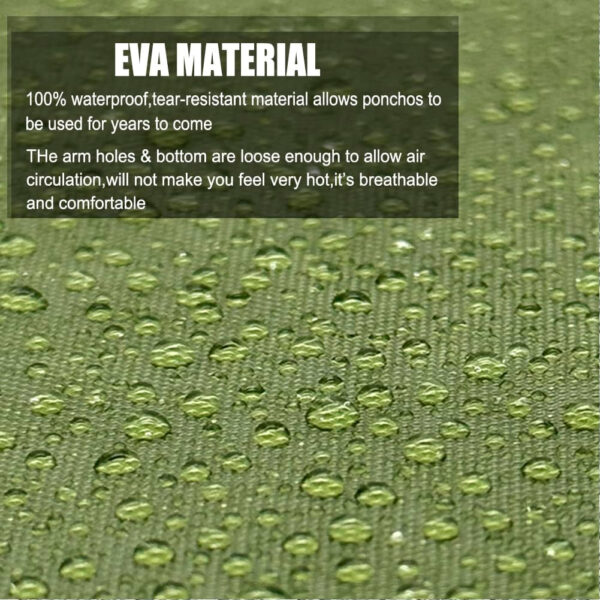 689b667796ed2e44b305fe37aa478a5abf773f13905484263f135.jpg Rain Coats (2 Pack) - Reusable EVA Rain Ponchos for Adults Rain Jackets Raincoats for Men Women