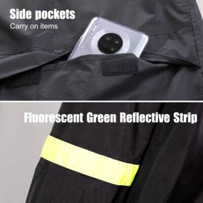 689b6b745e1bfbadaf8407600ad4cce3e43fa7b6fe99f02ae168a.jpg EI Sonador Classic Long Rain Coats for Men, Hooded Raincoats Rainwear for Waterproof Work, Breathable, Rain Jacket Poncho