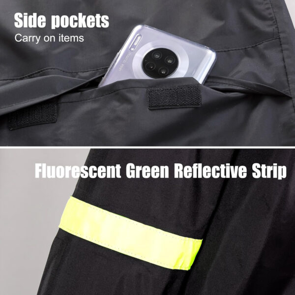 689b6b745e1bfbadaf8407600ad4cce3e43fa7b6fe99f02ae168a.jpg EI Sonador Classic Long Rain Coats for Men, Hooded Raincoats Rainwear for Waterproof Work, Breathable, Rain Jacket Poncho
