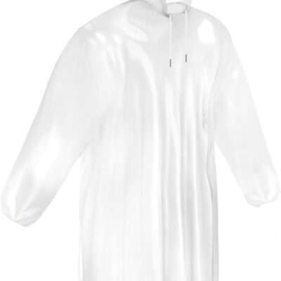 Mindful Design Disposable Rain Ponchos for Adults (4 Pack)