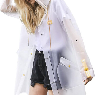 689b6be1409d79ac7a4d19e739c5e8d23db14e4700c8f87dc38a1.jpg L-Rain Durable TPU Clear Rain Coat for Adults - Women and Men Fashion Hooded Rain Poncho