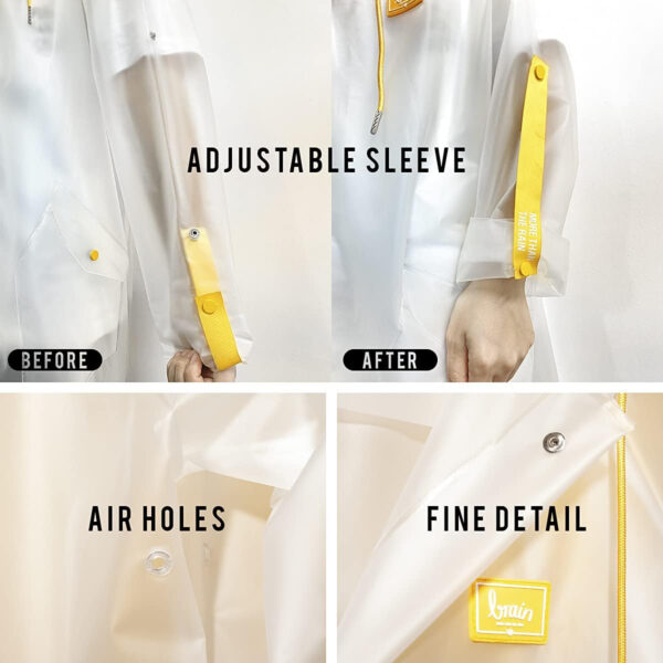 689b6be74b253f3da65da0bc934a87a4c89f923b8b865f0842e3e.jpg L-Rain Durable TPU Clear Rain Coat for Adults - Women and Men Fashion Hooded Rain Poncho