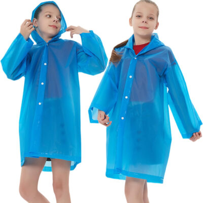 Rain Ponchos Raincoats for Kids, Reusable Boys Girls Rain Jackets Emergency with Hood for Family Disney Travel Outdoor
