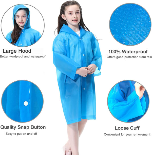 689b6d5ea6dd7597cd631e908fd9d8e62b211be5775473d214eb6.jpg Rain Ponchos Raincoats for Kids, 2 Packs Rain Coats Jacket Reusable with Hood for Boys Girls Disney Hiking Camping Outdoor