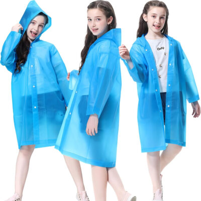 689b6d6f392cb4552dc675d0a2feaa91ad0ac904107f77aacd194.jpg Rain Ponchos Raincoats for Kids, 2 Packs Rain Coats Jacket Reusable with Hood for Boys Girls Disney Hiking Camping Outdoor