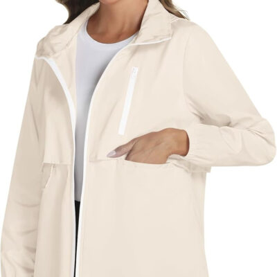 689b6df4b0a1bef9593644aa5c56b249461deb41101ee1d883165.jpg Avoogue Rain Jacket Women with Hooded Lightweight Waterproof Raincoats Packable Zipper Pockets Windbreakers