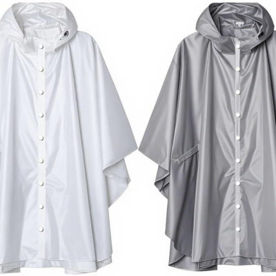 YOUNGTIME Reusable Rain Ponchos for Adults,2 Pack EVA Rain Jacket Coats with Hood for Women and Men