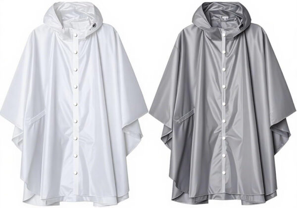YOUNGTIME Reusable Rain Ponchos for Adults,2 Pack EVA Rain Jacket Coats with Hood for Women and Men