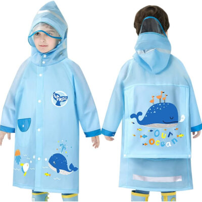 689b6ee81a71ead9636c12d2d398031d34a13a498be00c847d698.jpg Kids Raincoats Waterproof Rain Jacket Hooded Rain Poncho Toddler Boys Girls Rain Suit Reusable Rainwear 2-8 Years