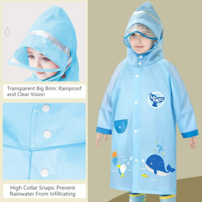 689b6ee9400c0cf8f2e5ff7138a2831ce4f70feb9aeaef057f48b.jpg Kids Raincoats Waterproof Rain Jacket Hooded Rain Poncho Toddler Boys Girls Rain Suit Reusable Rainwear 2-8 Years