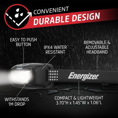 689b7533e0f96a70b525b1c211d8300fe8cf93ad6a0ddacb49c5d.jpg Energizer Universal Plus LED Headlamp, Lightweight Bright Headlamp for Outdoors, Camping and Emergency Light for Adults and Kids, Includes Batteries, Pack of 2