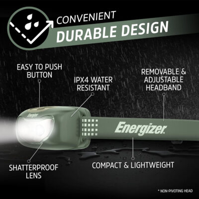 689b753e21f849ecbca65392d1ee72f2b397ef2f2d0fa22b4f26b.jpg Energizer Universal Plus LED Headlamp, Lightweight Bright Headlamp for Outdoors, Camping and Emergency Light for Adults and Kids, Includes Batteries, Pack of 2