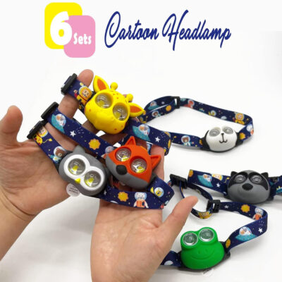 Kids Owl Lantern & Headlamp Set, 2-in-1 360° LED Camping Night Light, Battery Powered 3×AA, Child-Safe ABS, Portable Adventure Toy & Bedroom Night-Light (Pink Owl Lantern-Headlmp)