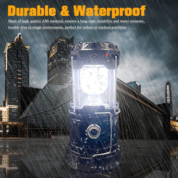 689b869dc941a8fd83e7ae515f9f676f5971323055b5b0a21793d.jpg Collapsible Portable LED Camping Lantern XTAUTO Lightweight Waterproof Solar USB Rechargeable LED Flashlight Survival Kits for Indoor Outdoor Home Emergency Light Power Outages Hiking Hurricane 4-Pack