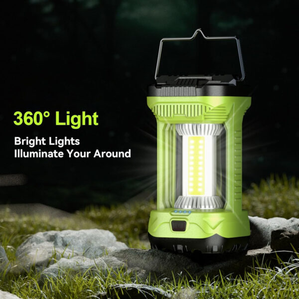 689b87088be52cbd4fc7b04dfeecdf67ada7cc2fdbe5cfc799df4.jpg AlpsWolf Camping Lantern Rechargeable, 1000LM 4 Light Modes Camping Light 4000mAh Rechargeable Lantern for Power Outages Portable Camp Lantern with Memory Function, Green, 1 Pack