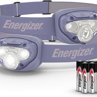 Energizer LED Headlamp PRO (2-Pack), IPX4 Water Resistant Headlamps, High-Performance Head Light for Outdoors, Camping, Running, Storm, Survival LED Light for Emergencies (Batteries Included)