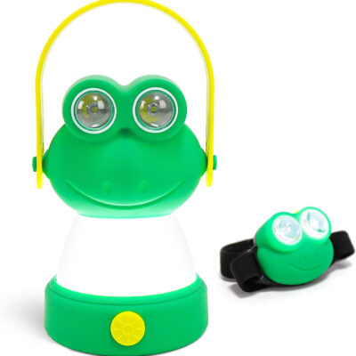 Portable LED Camping Lantern, Head Lamp Kit, Lightweight Battery Powered LED Flashlight for Indoor Outdoor, Kids Camping Gear Gift for Children's Day, Birthday, Easter, Adventure(Owl Set)