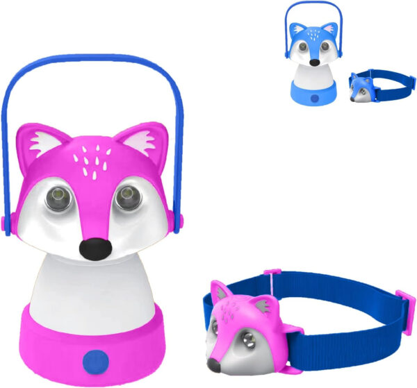 689b8897c1b134664e081ff38c2d3c3936ac350e400b1ce8e2b78.jpg Kids Camping Essentials – Fox LED Kids Lantern and Rechargeable Kids Headlamp Set | Multiple Purposes Kids Nightlight/Flashlight Toys – Great Holiday, Halloween N Birthday Gifts for Toddlers and Kids