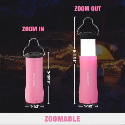 689b88e01731a2b30524372061648e1abdf52f5e1b6cc1c7381c0.jpg EverBrite 2-in-1 Mini Lanterns and Flashlights with 3 Modes, 2 Pack Portable Outdoor LED Zoomable Torches, Camping Essentials for Hurricane, Hiking, Night Walking, Emergency